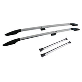 Vw Transporter T5 - T6 - Swb Roof Rails And Cross Bars Set - Silver